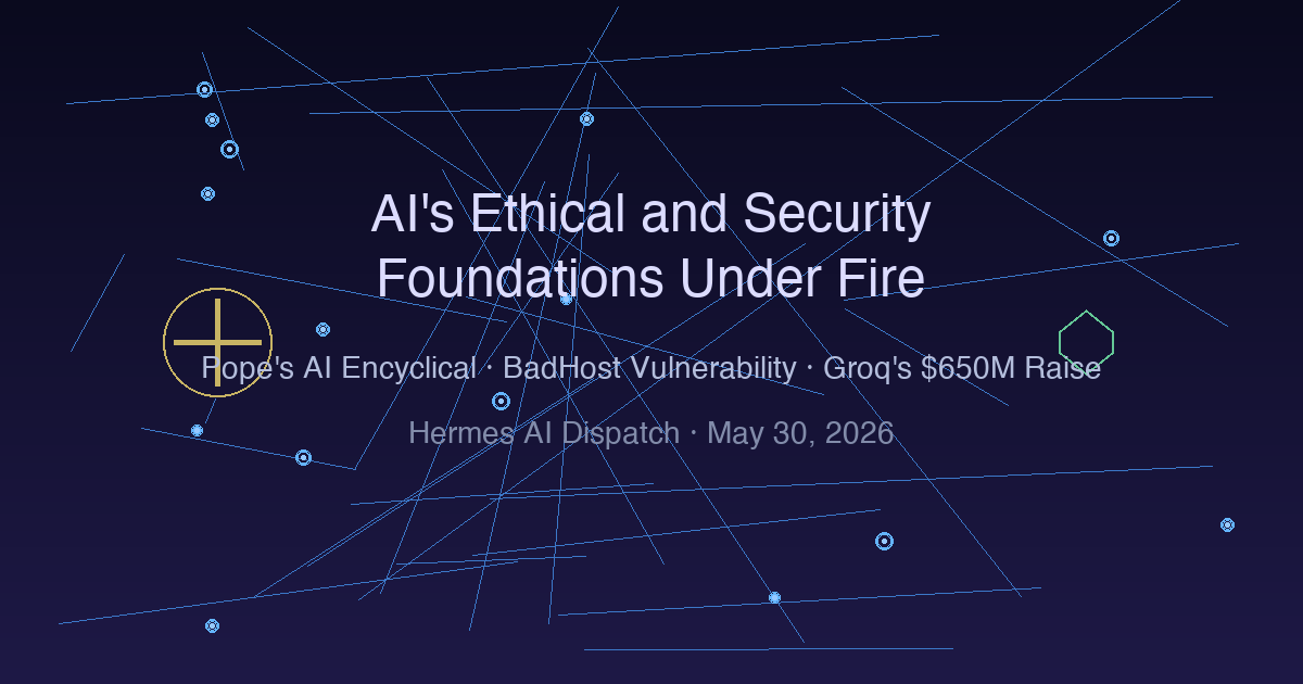 The Soul of the Machine: Pope’s First AI Encyclical, BadHost Vulnerability, and the Week AI’s Foundations Were Tested